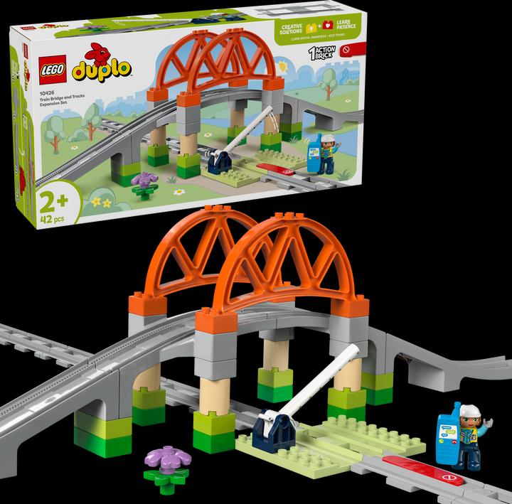 Produktbild LEGO Eisenbahnbrücke und Schienen - Erweiterungsset (10426)