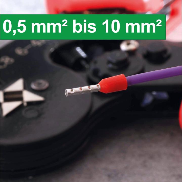 Produktbild Quadrios selbsteinstellende Automatik-Crimpzange mit isolierten/unisolierten Aderendhülsen Set