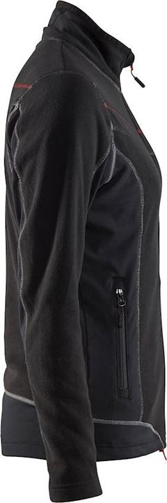 Produktbild Blakläder Damen Microfleece Jacke Modell 4924.1010 schwarz/rot (M)