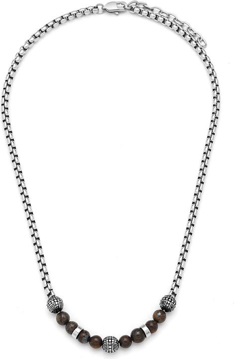 Leyda Halskette Edelstein mit Edelstahl (Edelstahl, Stein)