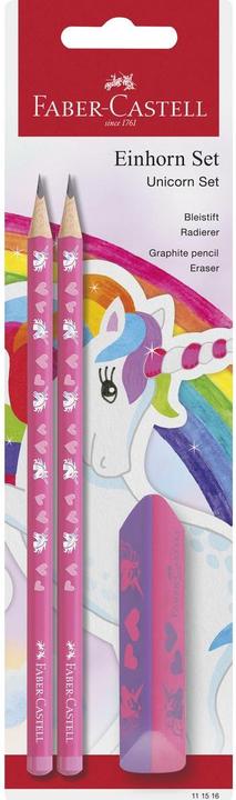 Produktbild Faber-Castell Schreibset Einhorn Bleistift + Radierer (HB, 1 x)