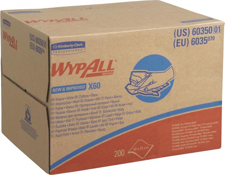 Produktbild Wypall Wischtücher X60 1-lagig 42,6x31,7cm Bragbox weiss (1 Stk.)