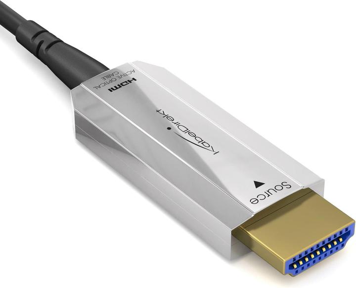 Produktbild KabelDirekt - optische HDMI 2.0 kabel - 50m - PRO Series - 4K @ 60Hz (50 m, HDMI)