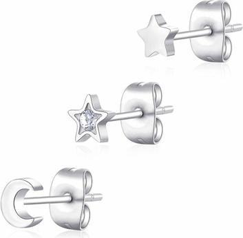 Sagapo S'Agapo Set aus drei Glam Click Sck160 Ohrringen