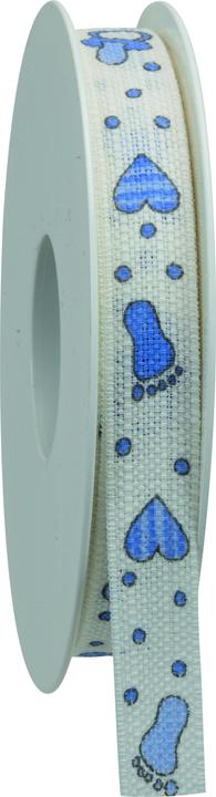 Produktbild Goldina Geschenkband Babywelt, 15 Millimeter x 15 Meter, hellblau (Geschenkband)