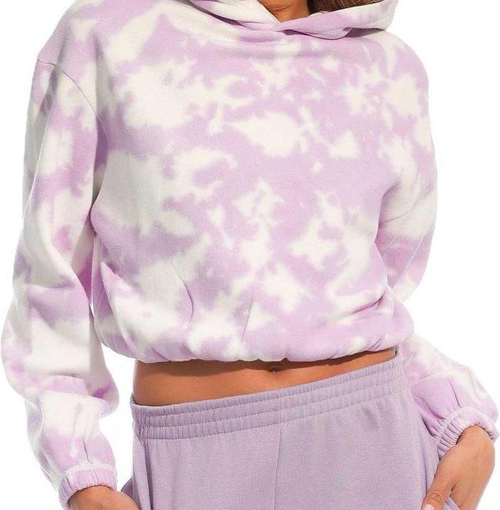 Immagine prodotto Light and Shade Felpa Corta con Cappuccio Tie Dye Donna (L)