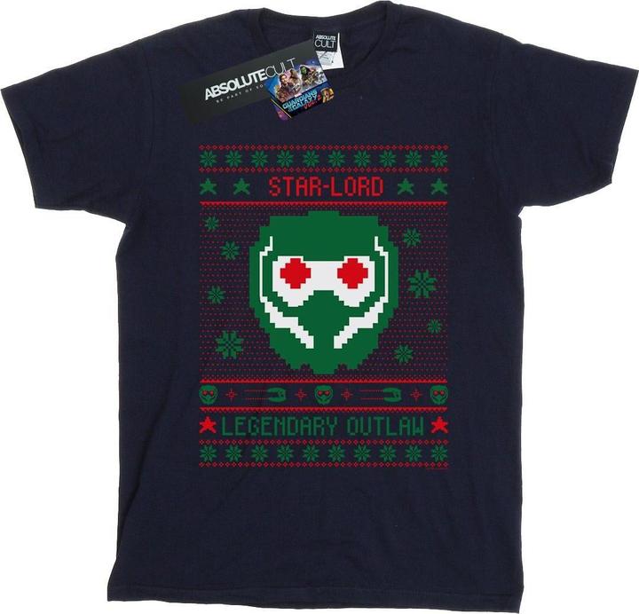 Guardians Of The Galaxy Vol. 2 Star Lord Fair Isle TShirt (XL)
