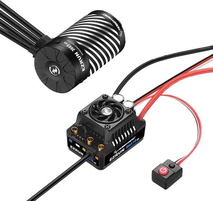 Image du produit Hobbywing Ezrun MAX10 G2 140A Combo avec arbre 3665SD-3200kV 5mm
