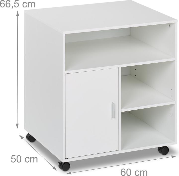 Relaxdays Rollcontainer (60 x 50 x 66,5 cm)