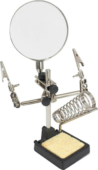 Produktbild InLine ® Dritte Hand mit Lupe und Lötkolben-Halter (Lötkolben)