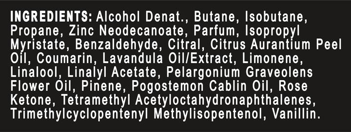 Nutritional values and ingredients AXE Deo Spray Premium Peach Infusion 150 ml (Spray, 150 ml)