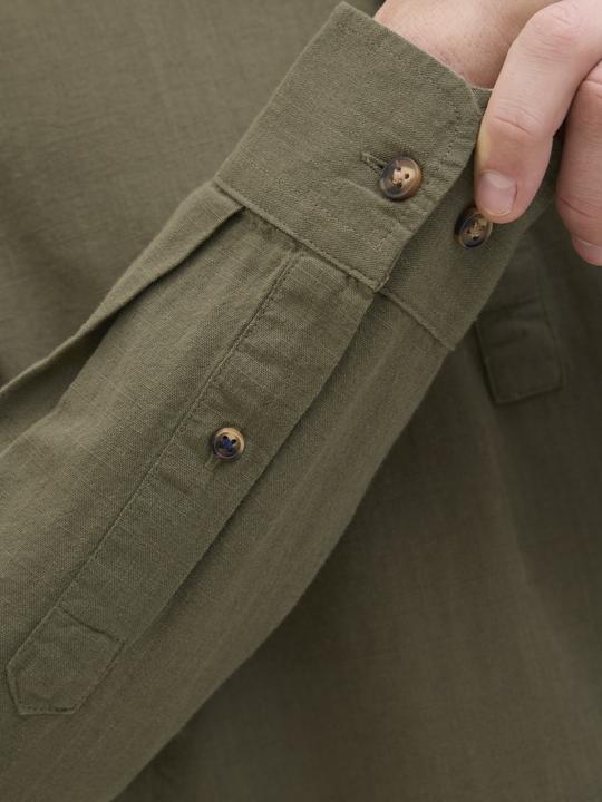 Jack & Jones Jjesummer Half Placket Shirt Ls Sn