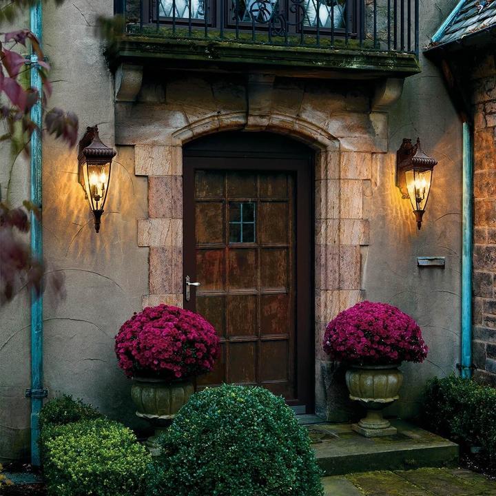 Immagine prodotto Elstead Lighting Lampada da parete per esterni Venetian Rain E14 doppio bronzo spazzolato IP44 (E14, IP44)