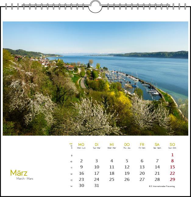 Produktbild Westlicher Bodensee 2026 (17 x 17 cm, Französisch, Englisch)