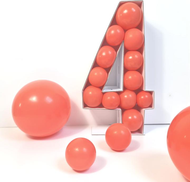 Actual product image Le Ballon Elégant Number structure for balloons 50 cm - 4 (1 x)