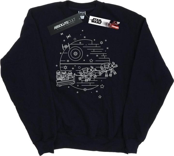 Star Wars Death Star Sleigh Sweatshirt (XL)