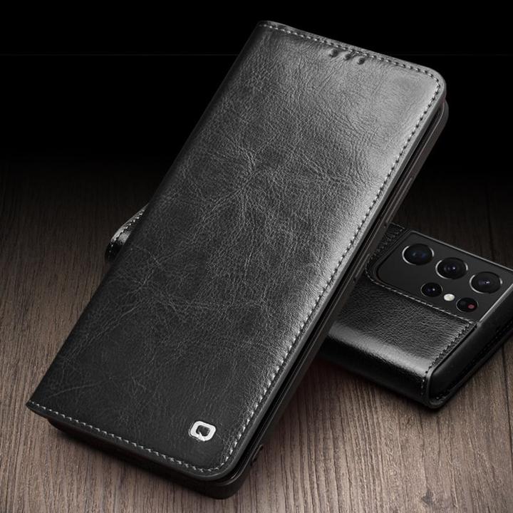 Image du produit QiAlino Fourre Flip cuir véritable (Samsung Galaxy S24+)