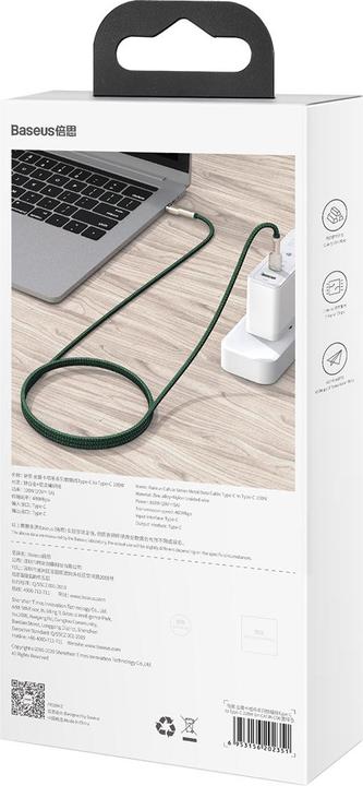 Productafbeelding Baseus USB C — USB C (2 m, USB 2.0, 100 W)