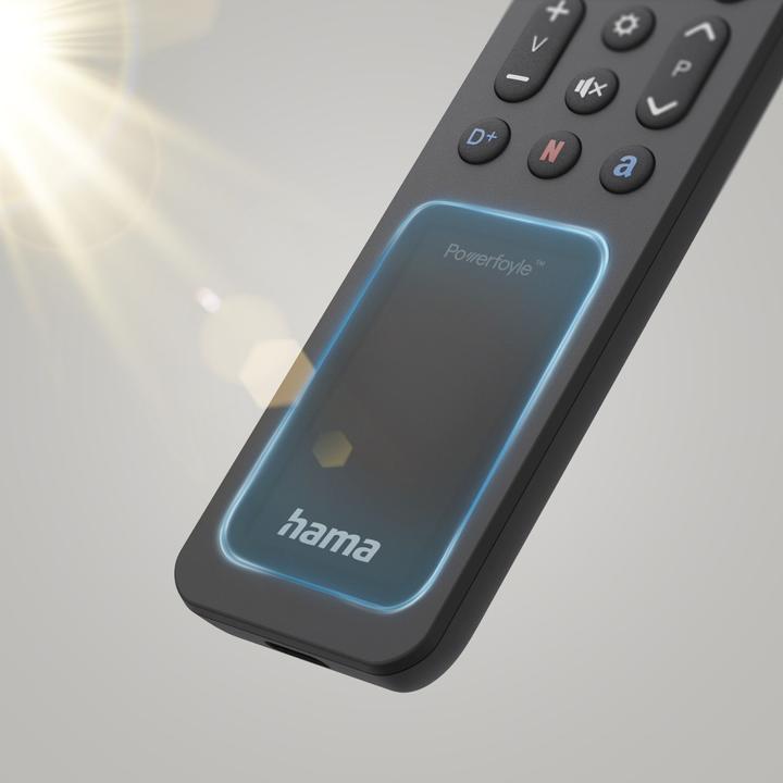 Actual product image Hama Bluetooth®-Fernbedienung für Samsung Smart-TVs, Solar, Multi-View, Apps (Universal remote control, Bluetooth, Infrared)
