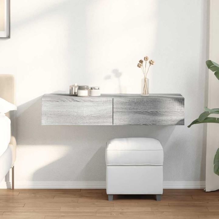 Image du produit VidaXL Étagère murale avec tiroirs Gris Sonoma 100x36x19 cm Bois composite
