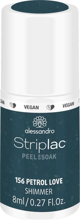 Alessandro Striplac Peel or Soak - Petrol Love (156 Petrol Love, Abziehbarer Nagellack)