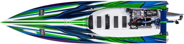 Image du produit Traxxas BOAT SPARTAN SR 1037mm 1:10 EP RTR GREEN TQi 2.4GHz SANS chargeur et SANS accu
