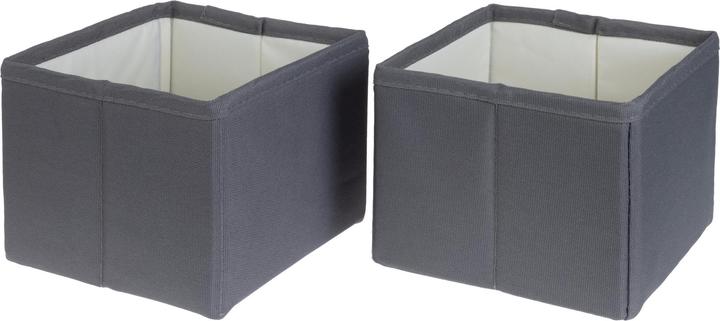 Produktbild Cocon Aufbewahrungsbox S Grau, 2 Stück, Materialtyp: Textil (14.5 x 14.5 x 12 cm)