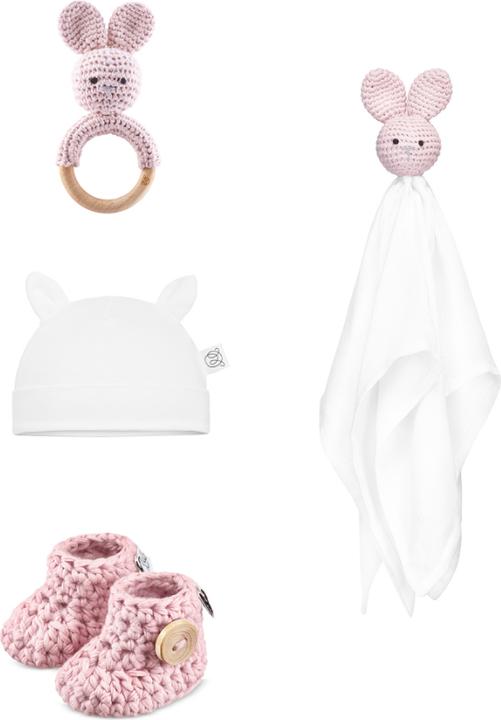 Produktbild Maylily Baby Geschenkset Bunny 4teilig dusty rose in Holzbox