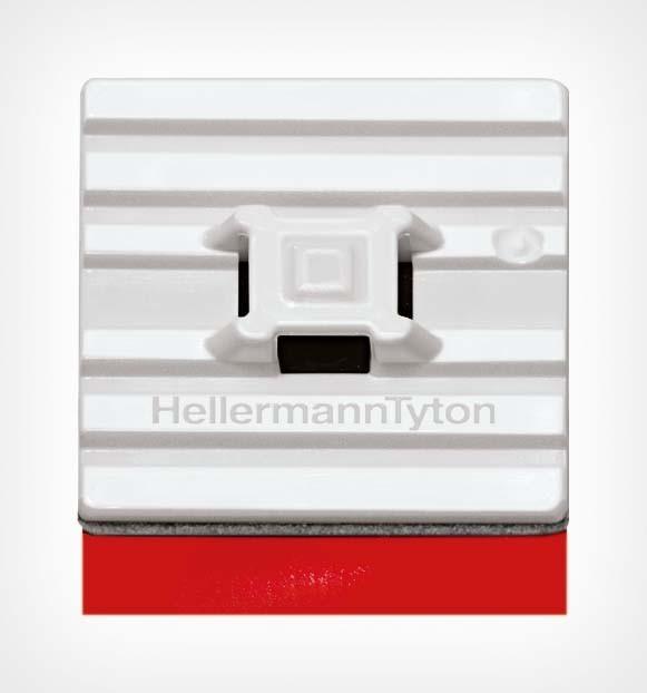 Image du produit HellermannTyton Flextack mount white 28 x 28mm (Boucles de fixation, 28 mm, 100 pcs)