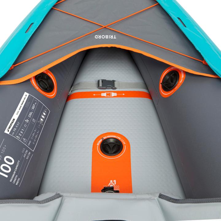 Immagine prodotto Tribord Inflatable canoe kayak 2/3 person - 100+ Blue (3 pers.)