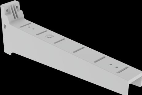 Actual product image Unex 66603 Insulating bracket light grey RAL7035 100x600 U