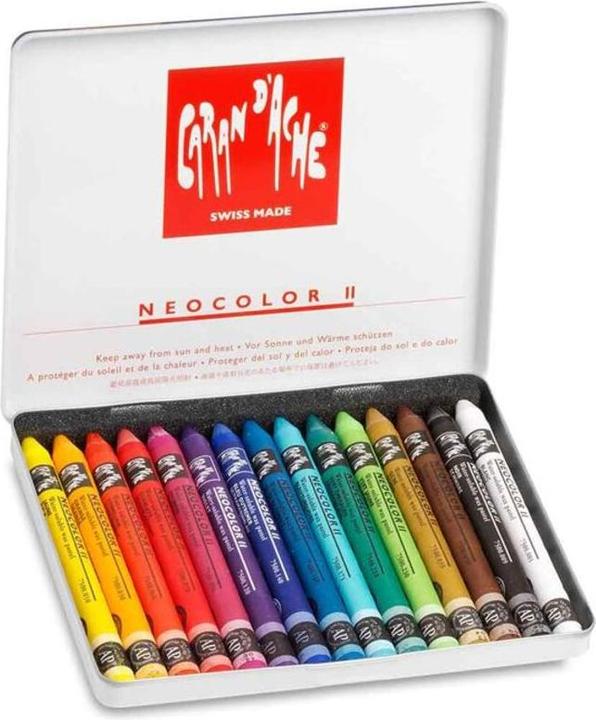 Actual product image Caran d'Ache Neocolor II Aquarelle Metallschachtel (Multicolor, 15 x)