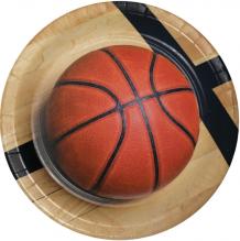 Haza Pappteller Basketball Fan Ø 22 cm, 8 Stück (8 x)