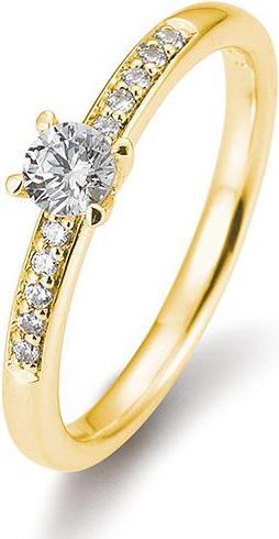 Breuning Verlobungsring Pavé (57, 585/14 K Gold)