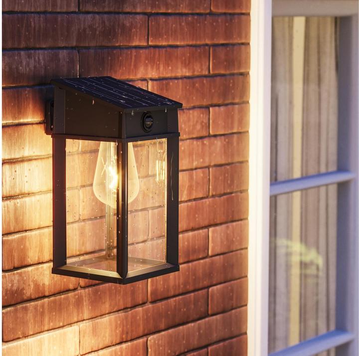 Productafbeelding Philips Lighting Geri 929004632601 Solar-Aussenwandleuchte 3.2 W Warmweiss Schwa (500 lm, IP44)