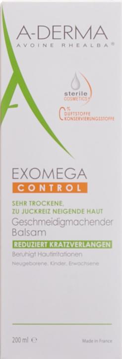 Produktbild A-Derma EXOMEGA CONTROL Balsam FD Bals (Körpercreme, 200 ml)