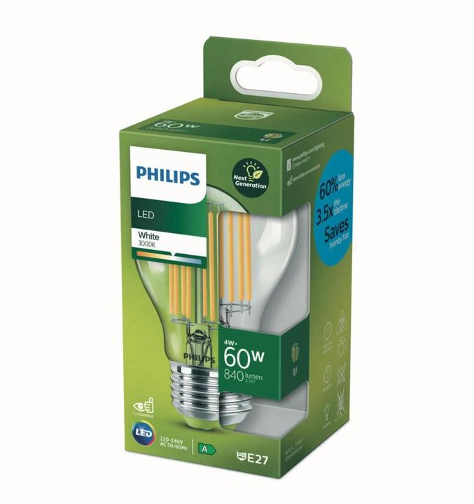 Produktbild Philips Lampe (E27, 4 W, 840 lm, 1 x, A)