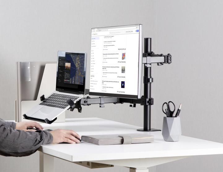 Immagine prodotto SpeaKa Professional Speaka Supporto da tavolo professionale per monitor e notebook (Tavolo, 32")