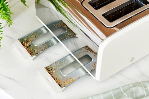 Produktbild Swan ST14620WHTN Toaster 4 Scheibe(n) Edelstahl