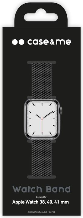 Actual product image Caseme Apple Watch 38/40/41 mm band with magnetic closure (38 mm, 40 mm, 41 mm, Stainless steel)