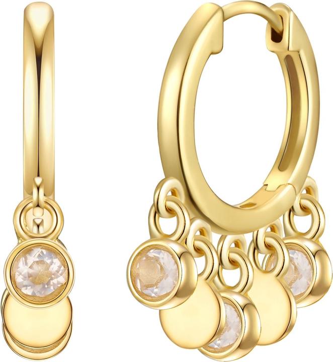 Immagine prodotto Glanzstücke München Donna Argento Sterling Cristallo di Rocca Oro Giallo - 28671 (Argento)