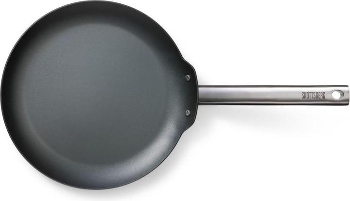 Produktbild Skottsberg Crepe Pfanne Carbonstahl, 27 cm Durchmesser, Edelstahlgriff (27 cm, Crêpe Pfanne, Carbonstahl)