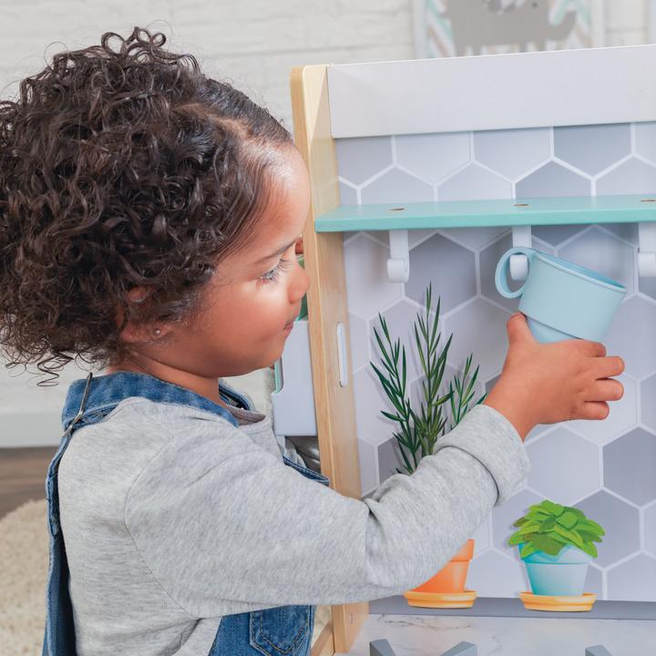 Produktbild KidKraft Spielküche Let's Cook aus Holz -Naturfarben