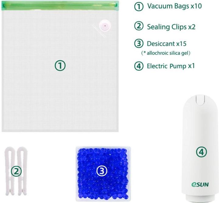 Image du produit eSUN Kit de mise sous vide de filaments Pro 3 eVacuum (Film protecteur, Pièce de rechange, Mise à jour de l'offre groupée, Accessoire)