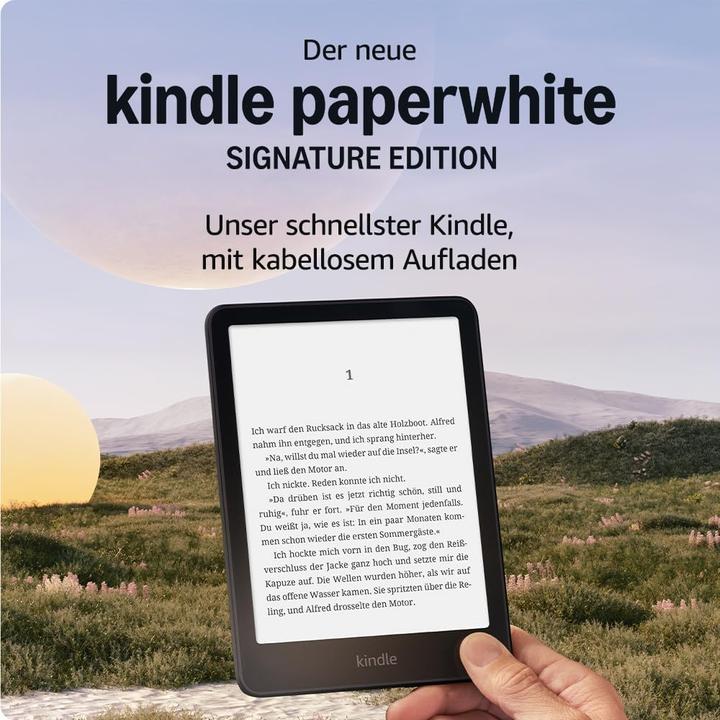 Immagine prodotto Amazon Kindle Paperwhite 2024 12th Gen Signature (7", 32 GB, Metallico, Nero)