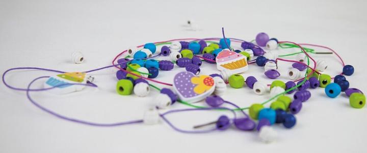 Actual product image Lena Wooden beads cupcakes