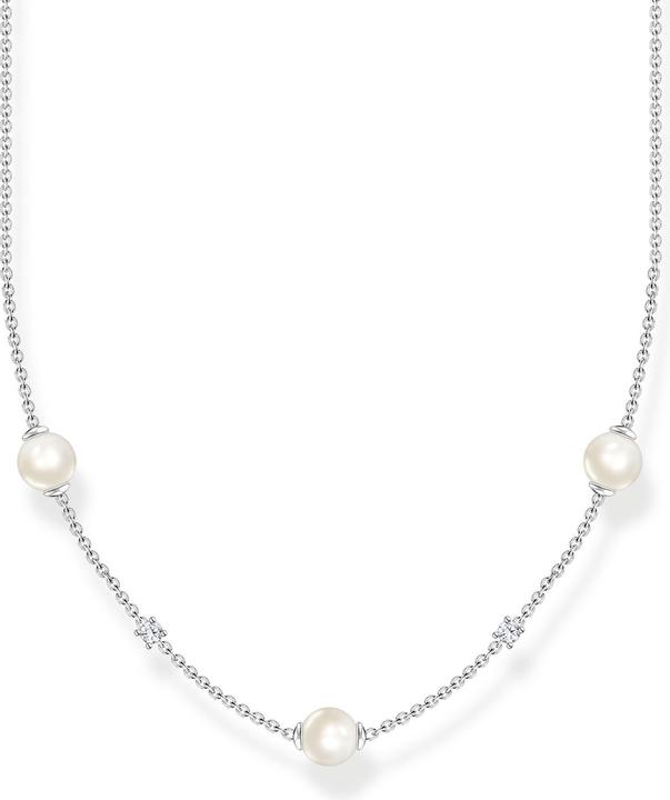 Immagine prodotto Thomas Sabo Collana perle con pietre bianche argento (Argento 925, 40 - 45 cm)