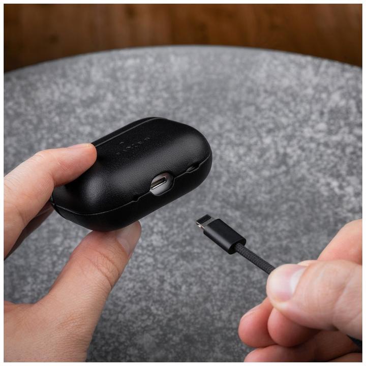 Produktbild Fixed Behoben | Ohrhörer-Hülle mit MagSafe-Unterstützung | Apple AirPods Pro 2/Pro 2 (USB-C) | Schwarz | L (Kopfhörer Tasche)