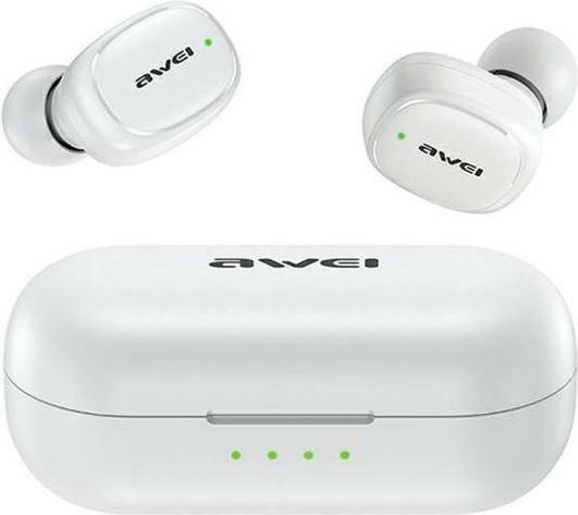 Produktbild Awei słuchawki Bluetooth 5.1 T13 Pro TWS + stacja dokująca biały/white (9 h, Kabellos)