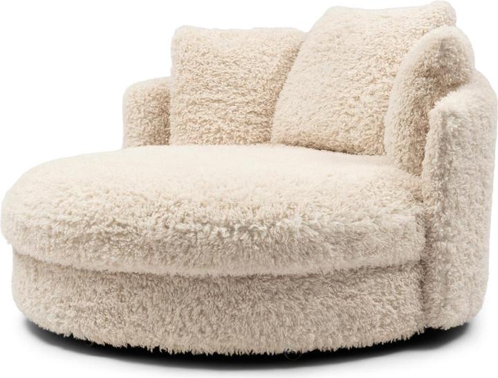 Produktbild Rivièra Maison Carmin Daybed with 3 Pillows, poodle weave, white lion
